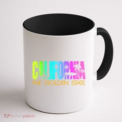 Tropical California The Golden State Coffee Mug back