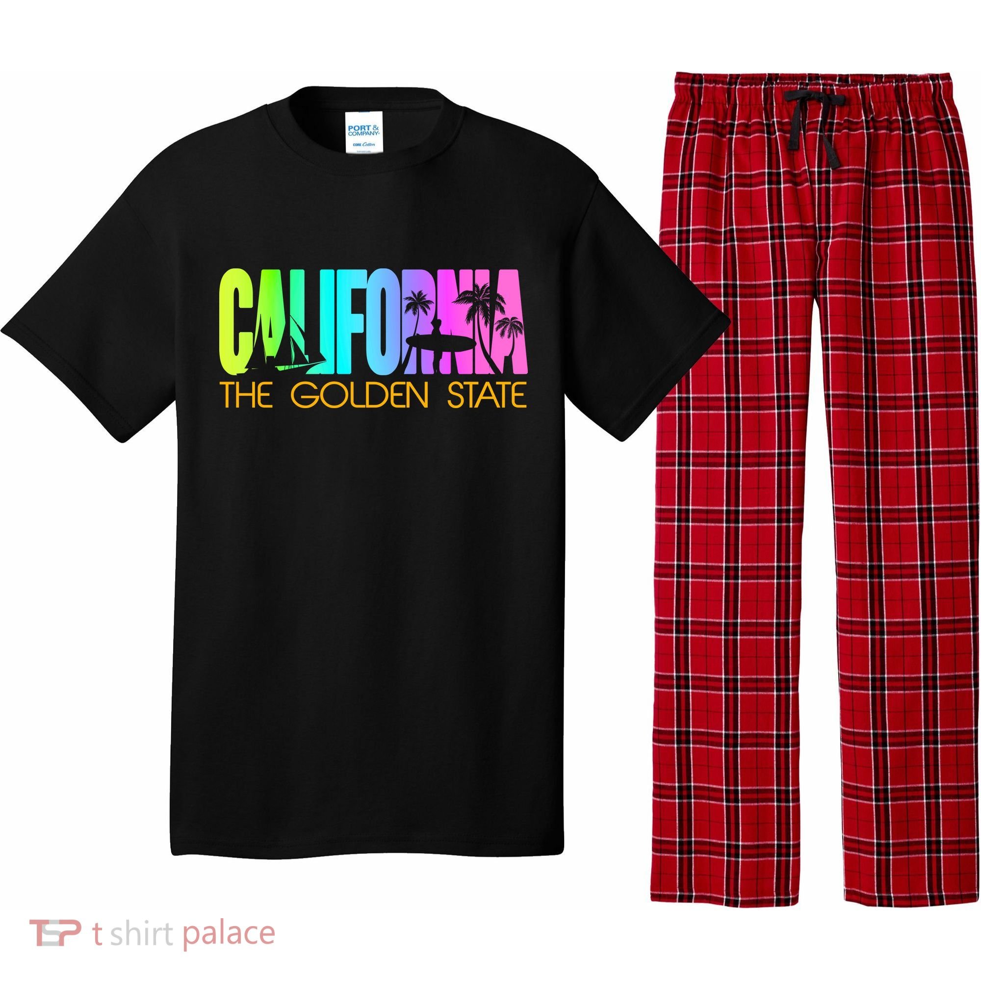 Tropical California The Golden State Pajama Set