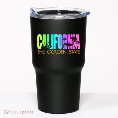 Tropical California The Golden State Tumbler