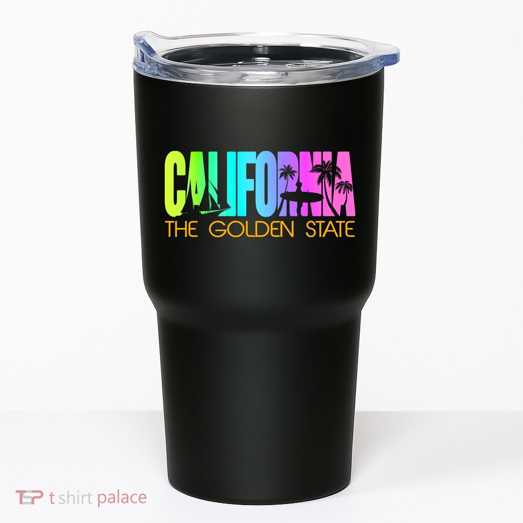 Tropical California The Golden State Tumbler