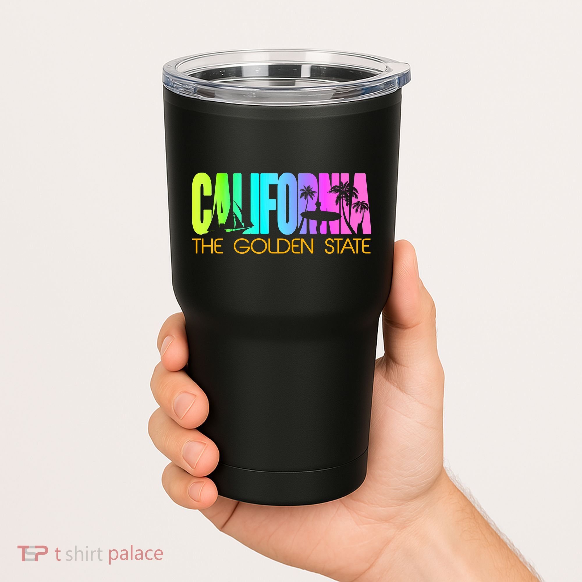 Tropical California The Golden State Tumbler