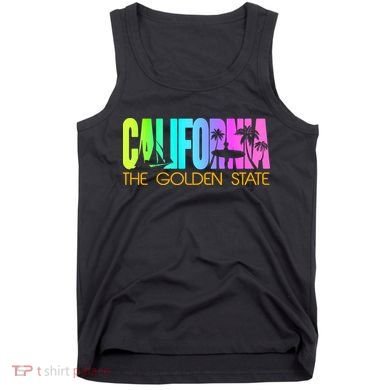 Tropical California The Golden State Tank Top