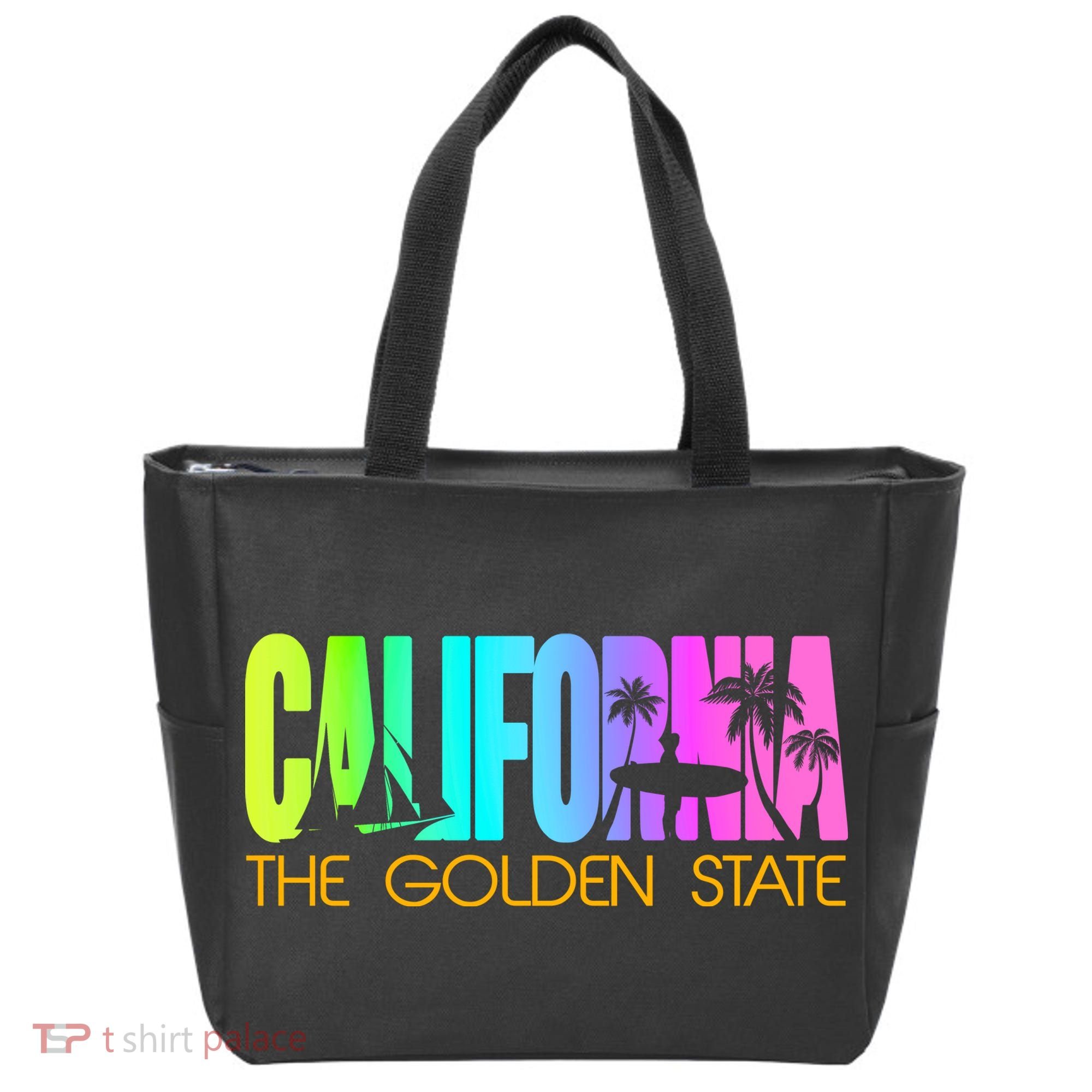 Tropical California The Golden State Tote Bag