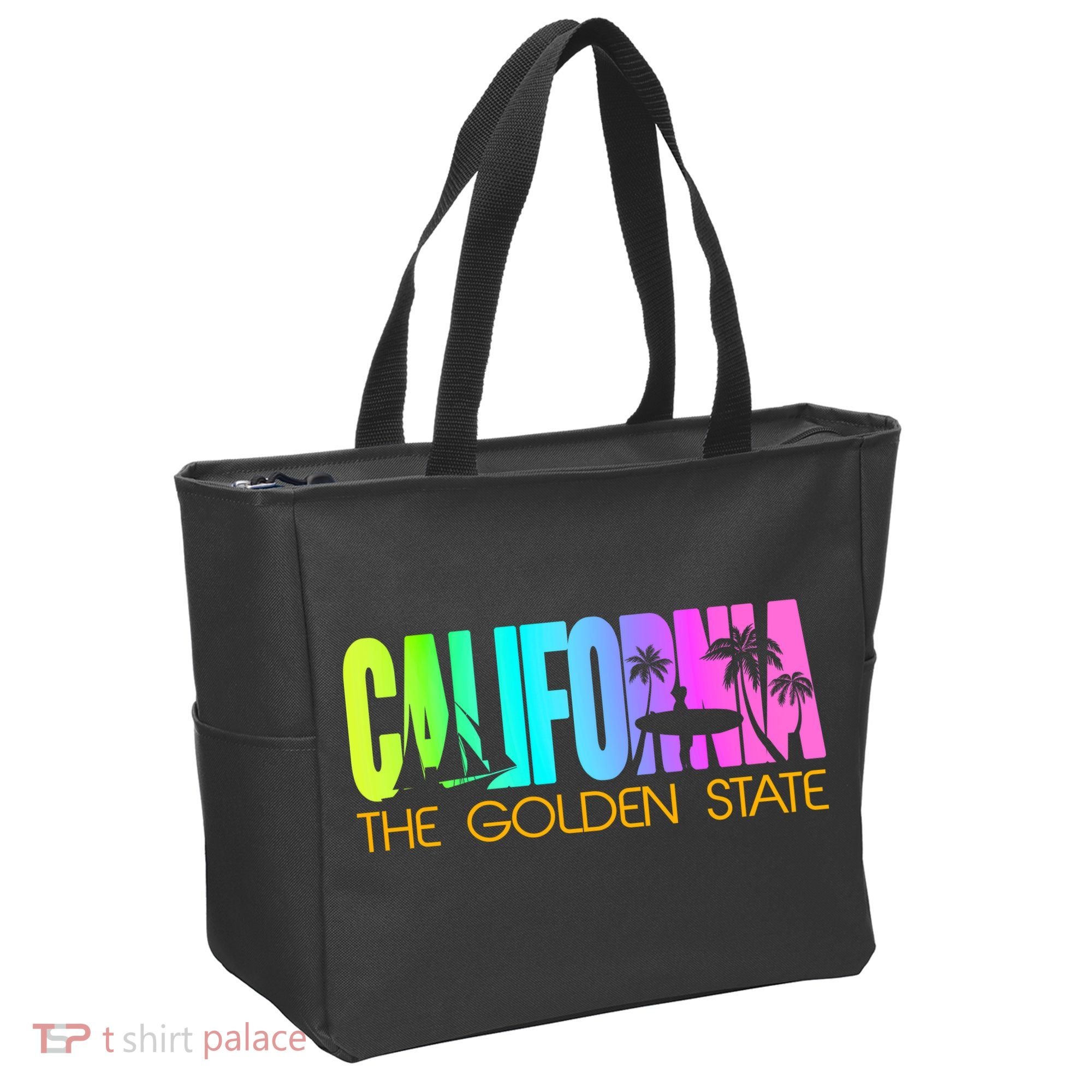 Tropical California The Golden State Tote Bag