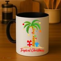 Tropical Christmas Coffee Mug thumb 4