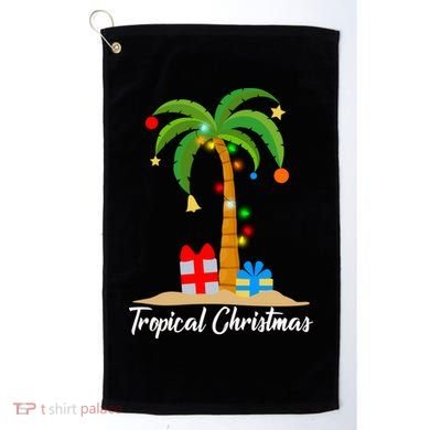 Tropical Christmas Golf Towel