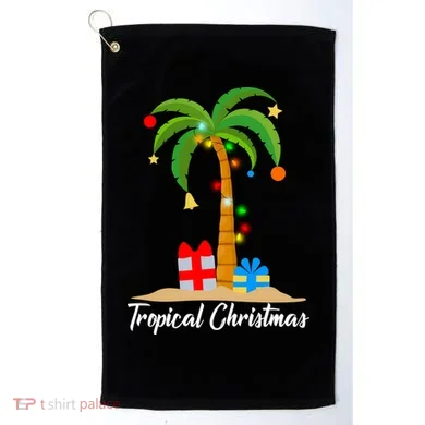 Tropical Christmas Golf Towel