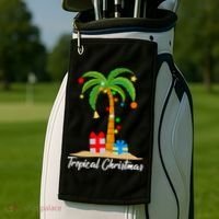 Tropical Christmas Golf Towel thumb 2
