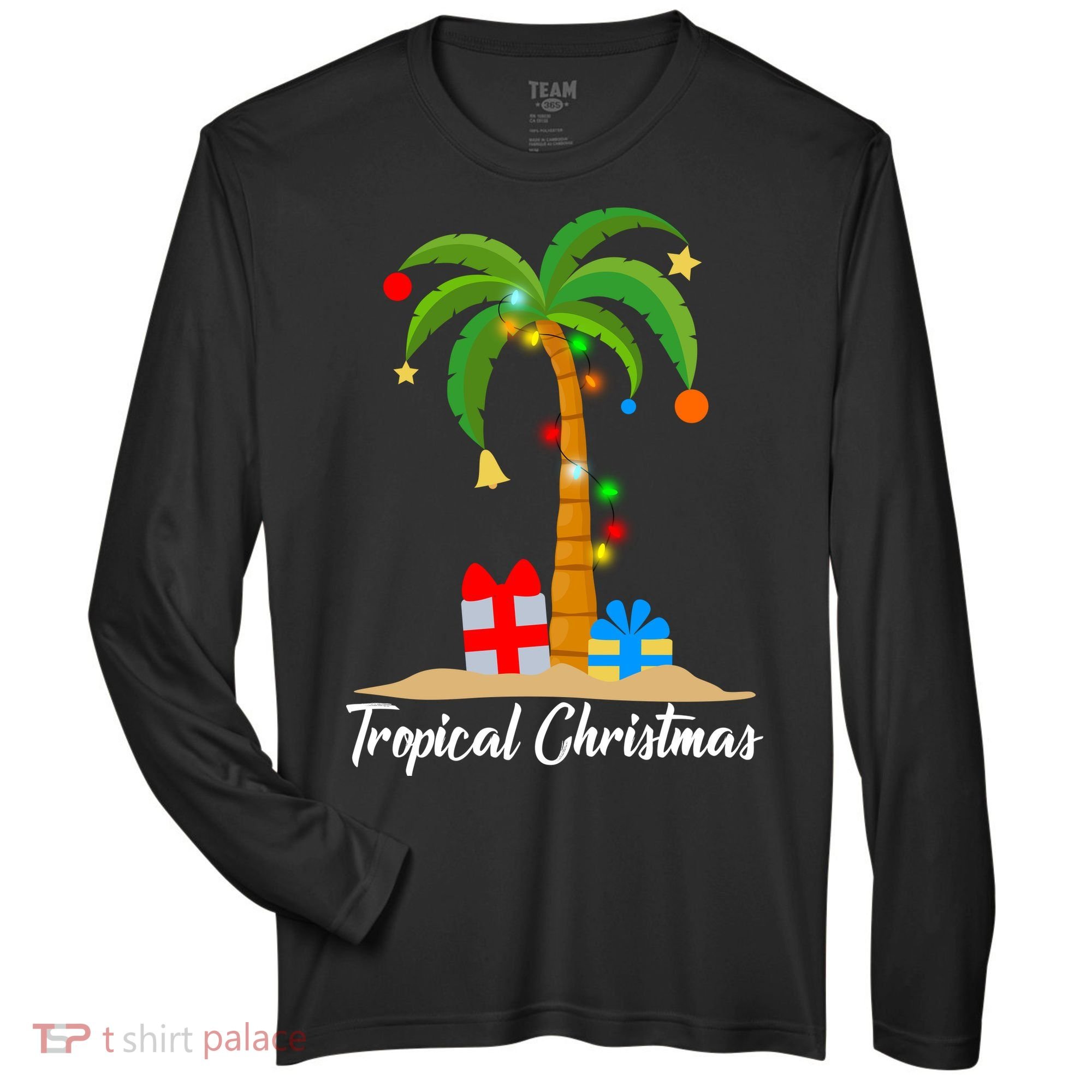 Tropical Christmas Zone Performance Long-Sleeve T-Shirt