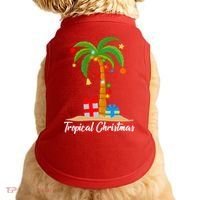 Tropical Christmas Doggie Tank thumb 0