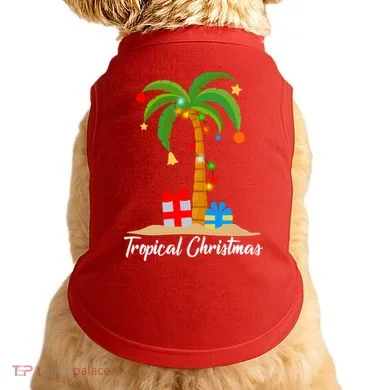 Tropical Christmas Doggie Tank