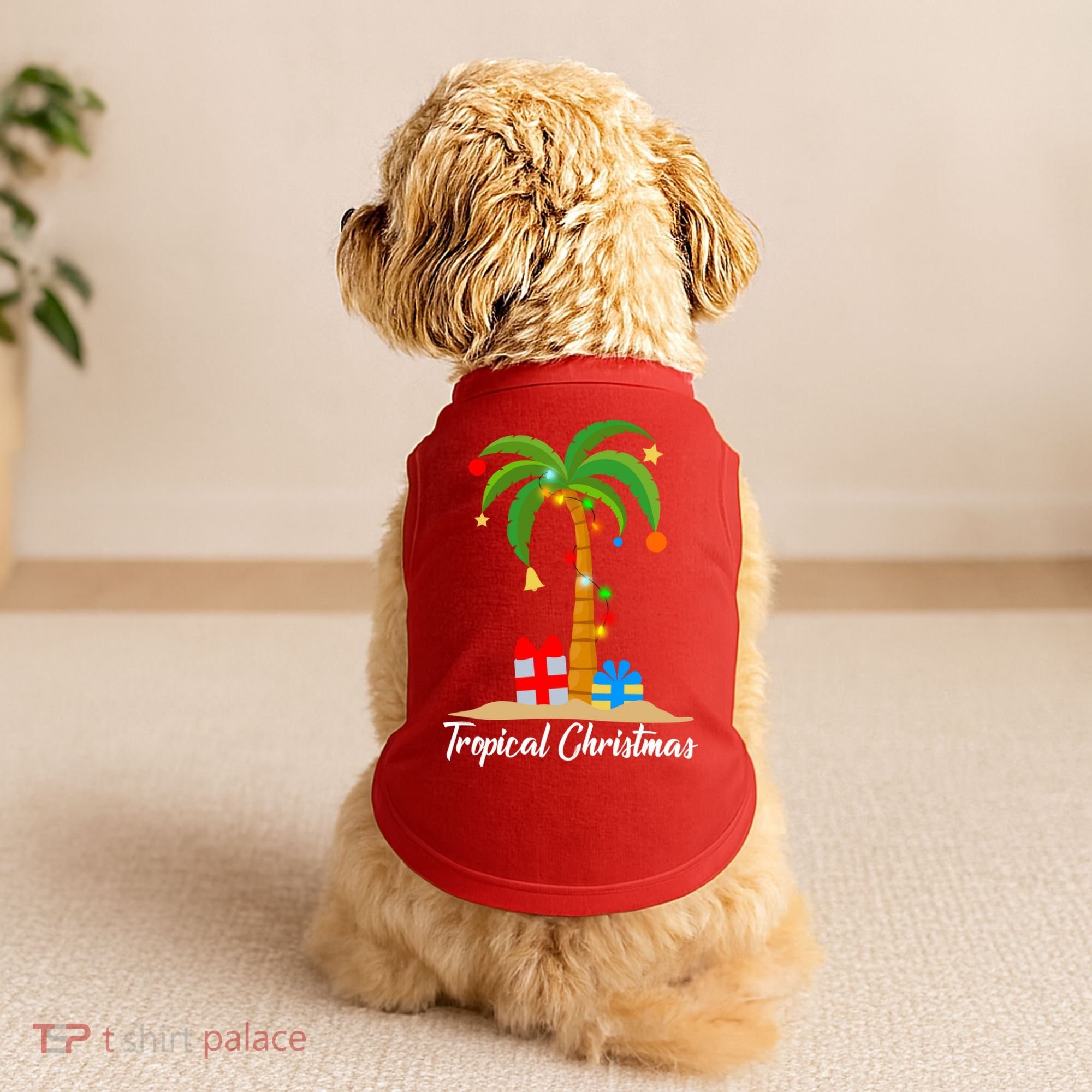 Tropical Christmas Doggie Tank