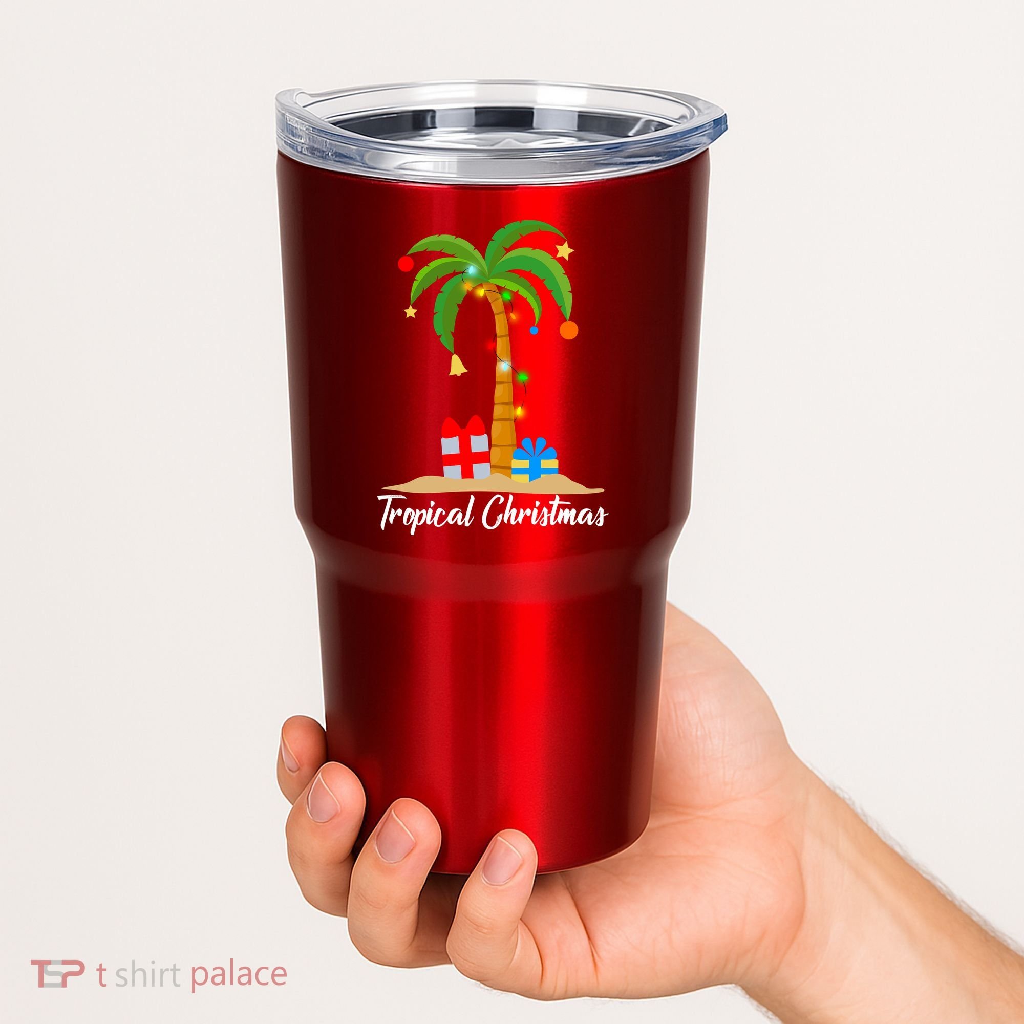 Tropical Christmas Tumbler