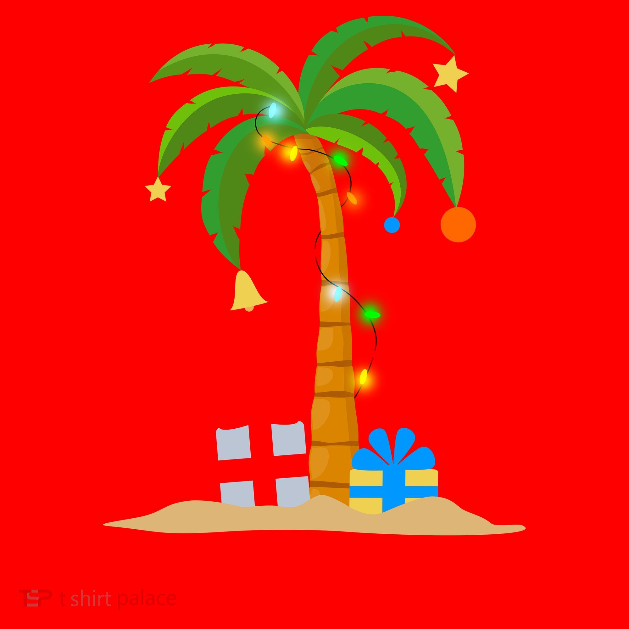 Tropical Christmas Santa Hat