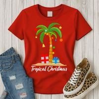 Tropical Christmas Women's T-Shirt thumb 3