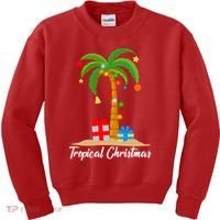 Tropical Christmas Kids Sweatshirt thumb 0