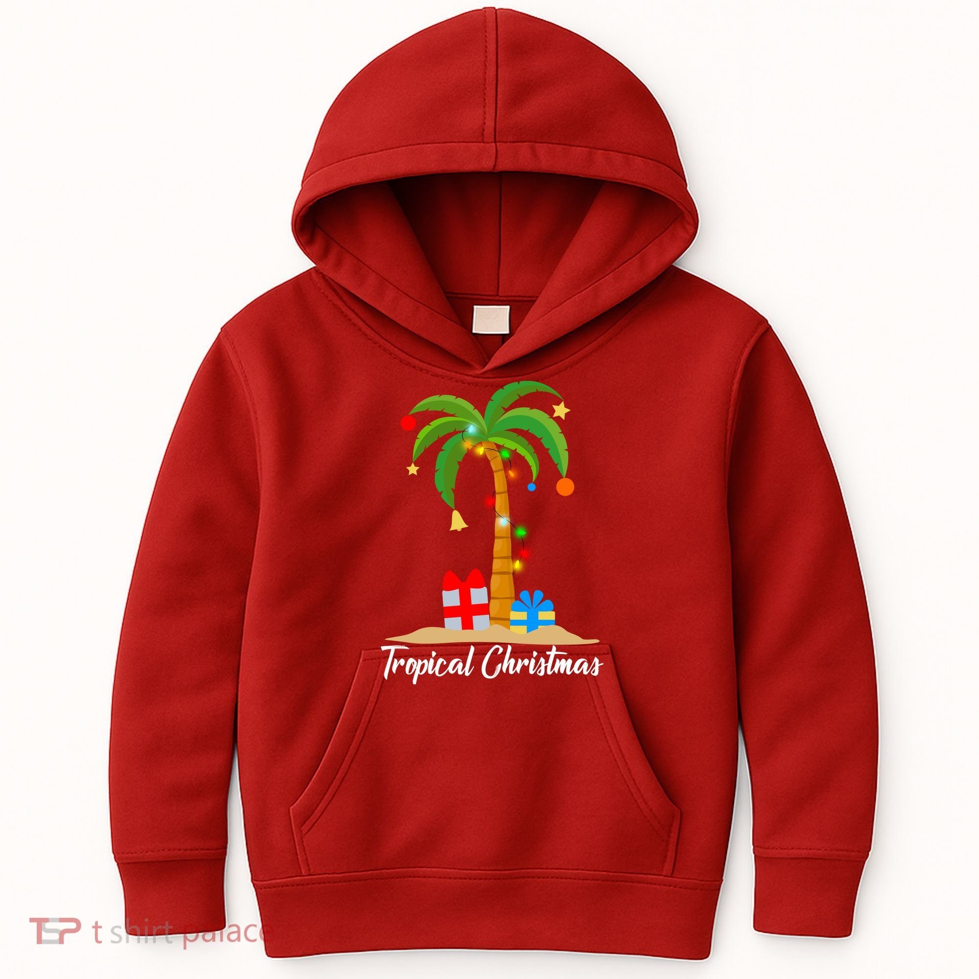 Tropical Christmas Kids Hoodie