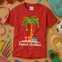 Tropical Christmas Kids T-Shirt thumb 3