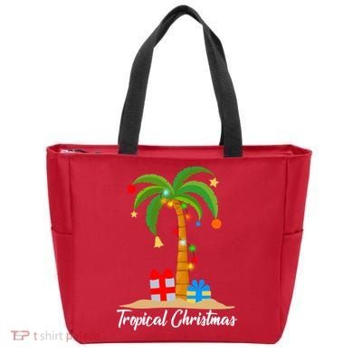 Tropical Christmas Tote Bag