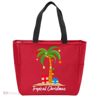 Tropical Christmas Tote Bag