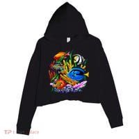 Tropical Fish Crop Fleece Hoodie thumb 0