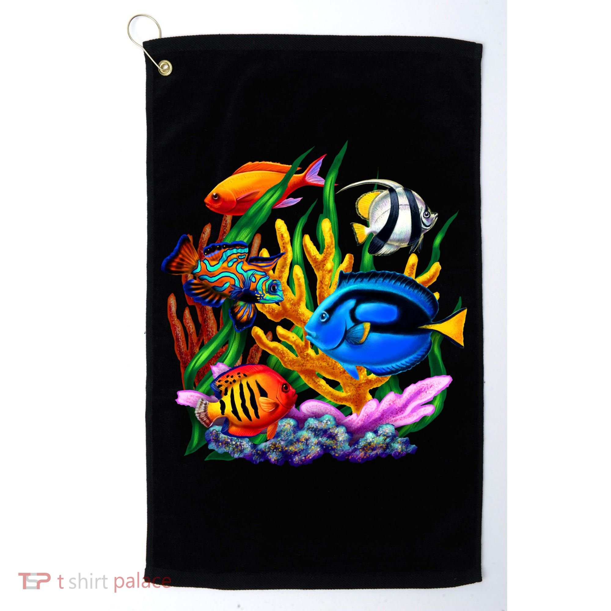 Tropical Fish Golf Towel