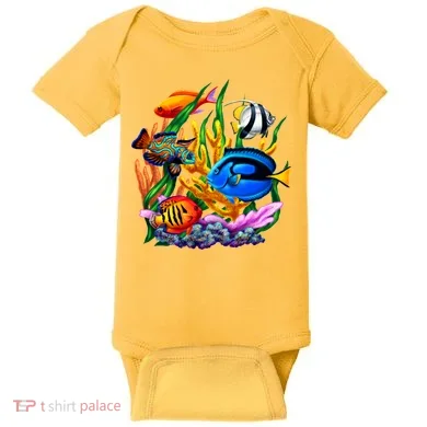 Tropical Fish Baby Bodysuit