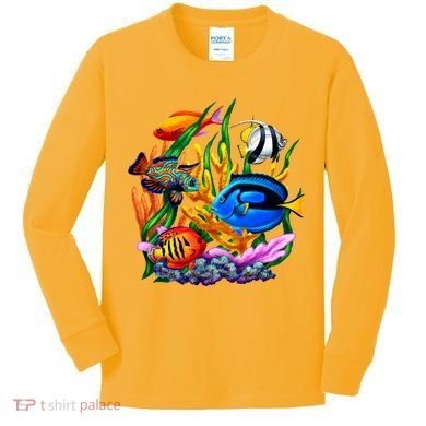 Tropical Fish Kids Long Sleeve Shirt