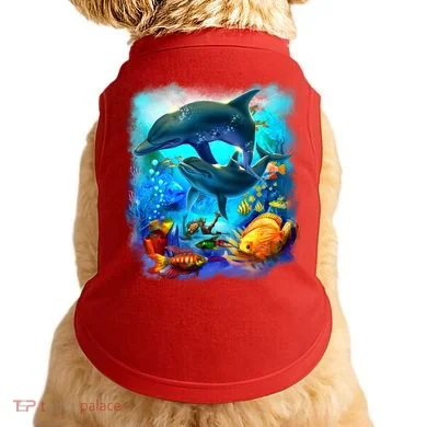 Tropical Fish Dolphins Portrait Doggie Tank