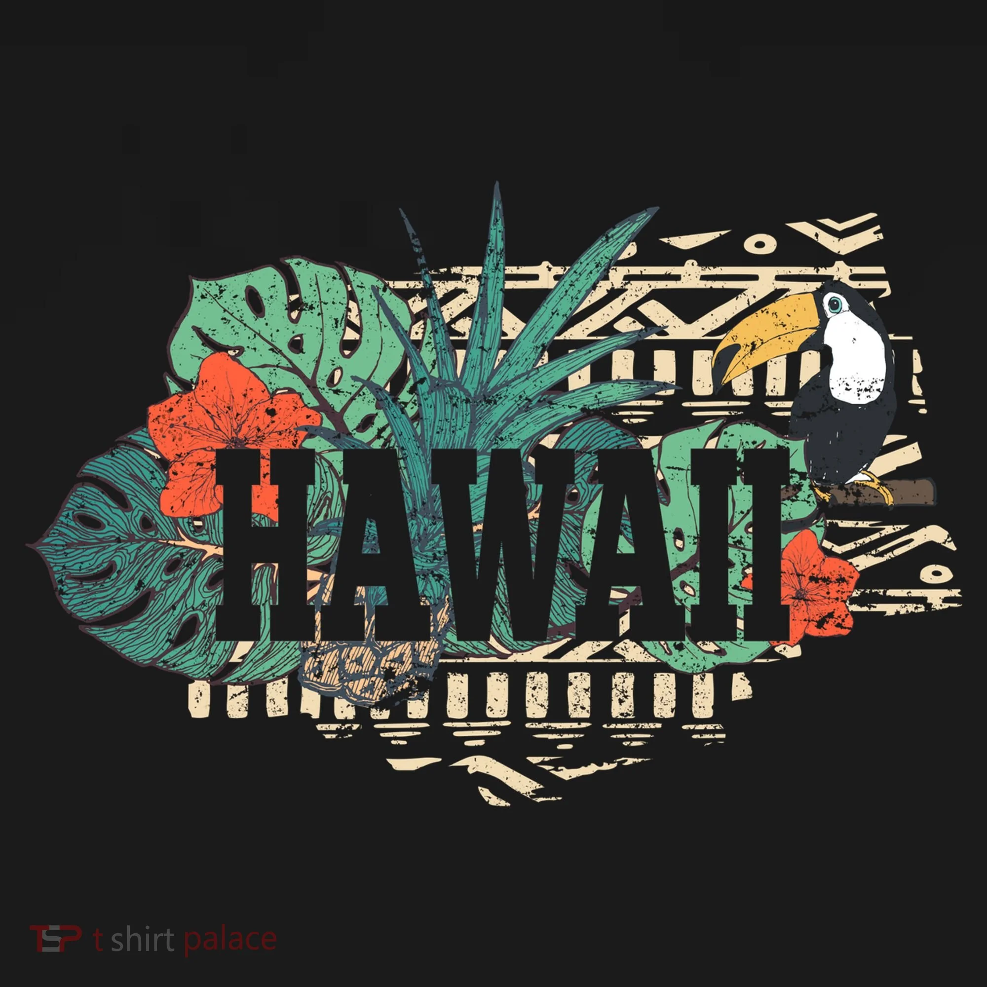 Tropical Paradise Classic Hawaii Bird Doggie Tank
