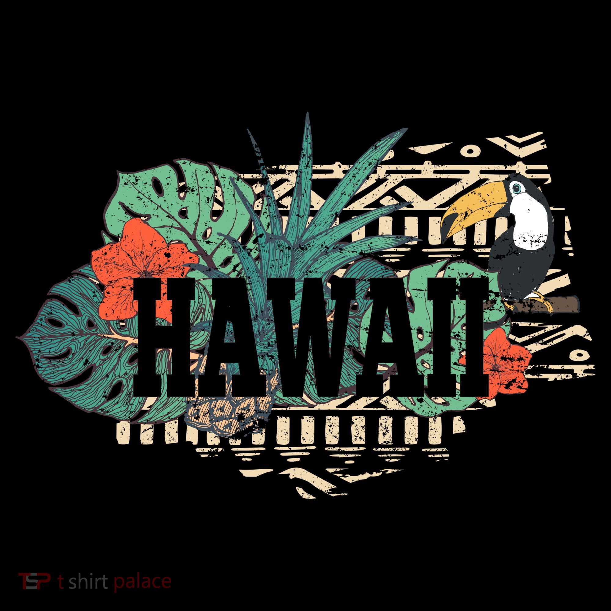 Tropical Paradise Classic Hawaii Bird Bucket Hat