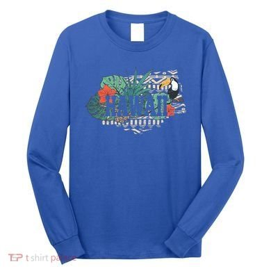 Tropical Paradise Classic Hawaii Bird Long Sleeve Shirt