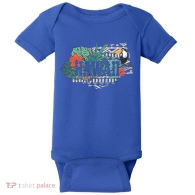 Tropical Paradise Classic Hawaii Bird Baby Bodysuit
