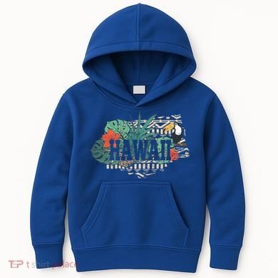Tropical Paradise Classic Hawaii Bird Kids Hoodie