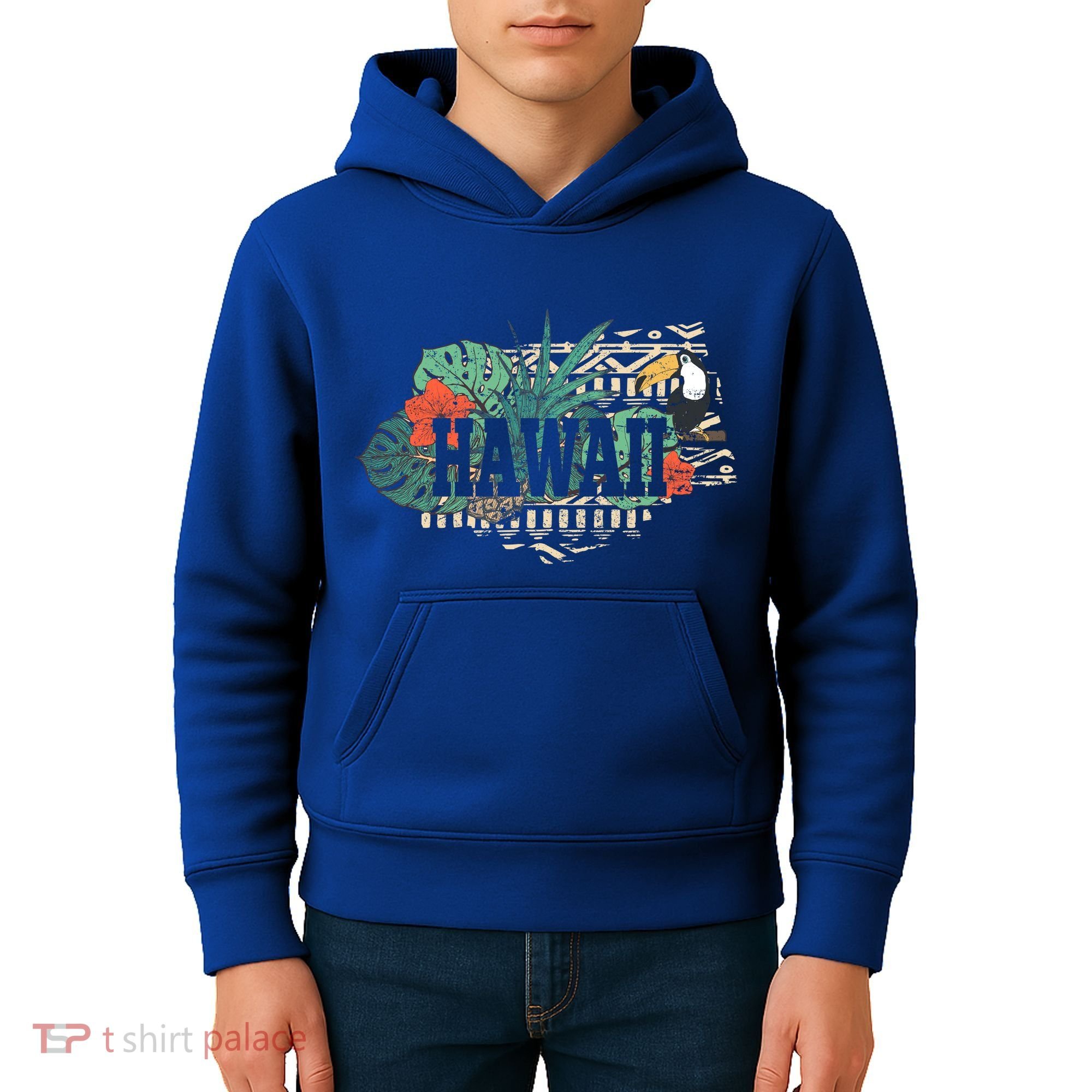 Tropical Paradise Classic Hawaii Bird Kids Hoodie