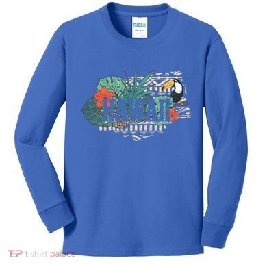 Tropical Paradise Classic Hawaii Bird Kids Long Sleeve Shirt