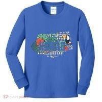 Tropical Paradise Classic Hawaii Bird Kids Long Sleeve Shirt thumb 0
