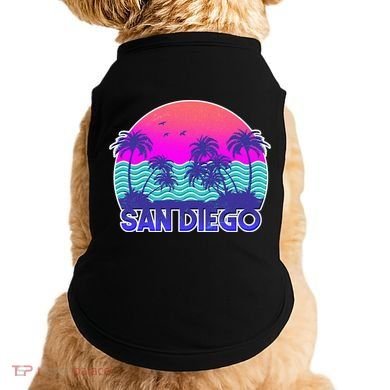 Tropical Retro San Diego Doggie Tank