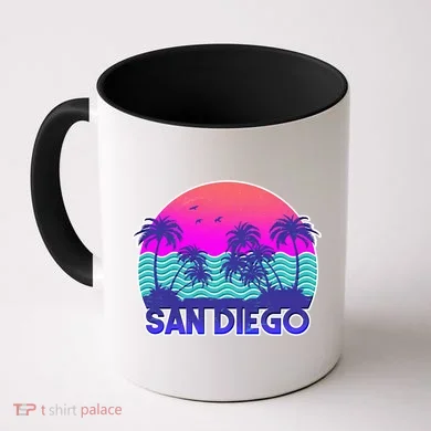 Tropical Retro San Diego Coffee Mug