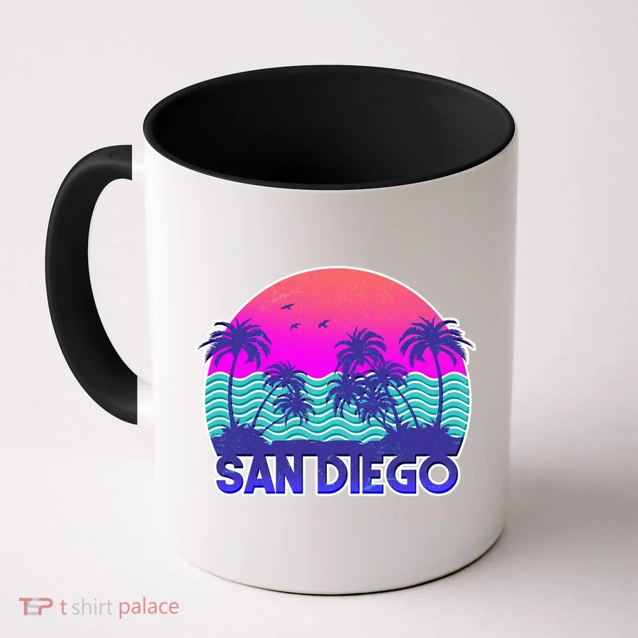 Tropical Retro San Diego Coffee Mug