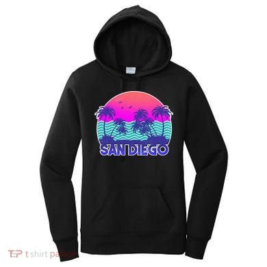 Tropical Retro San Diego Women's Hoodie