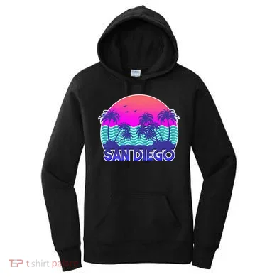 Tropical Retro San Diego Women's Hoodie