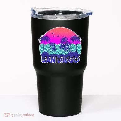 Tropical Retro San Diego Tumbler
