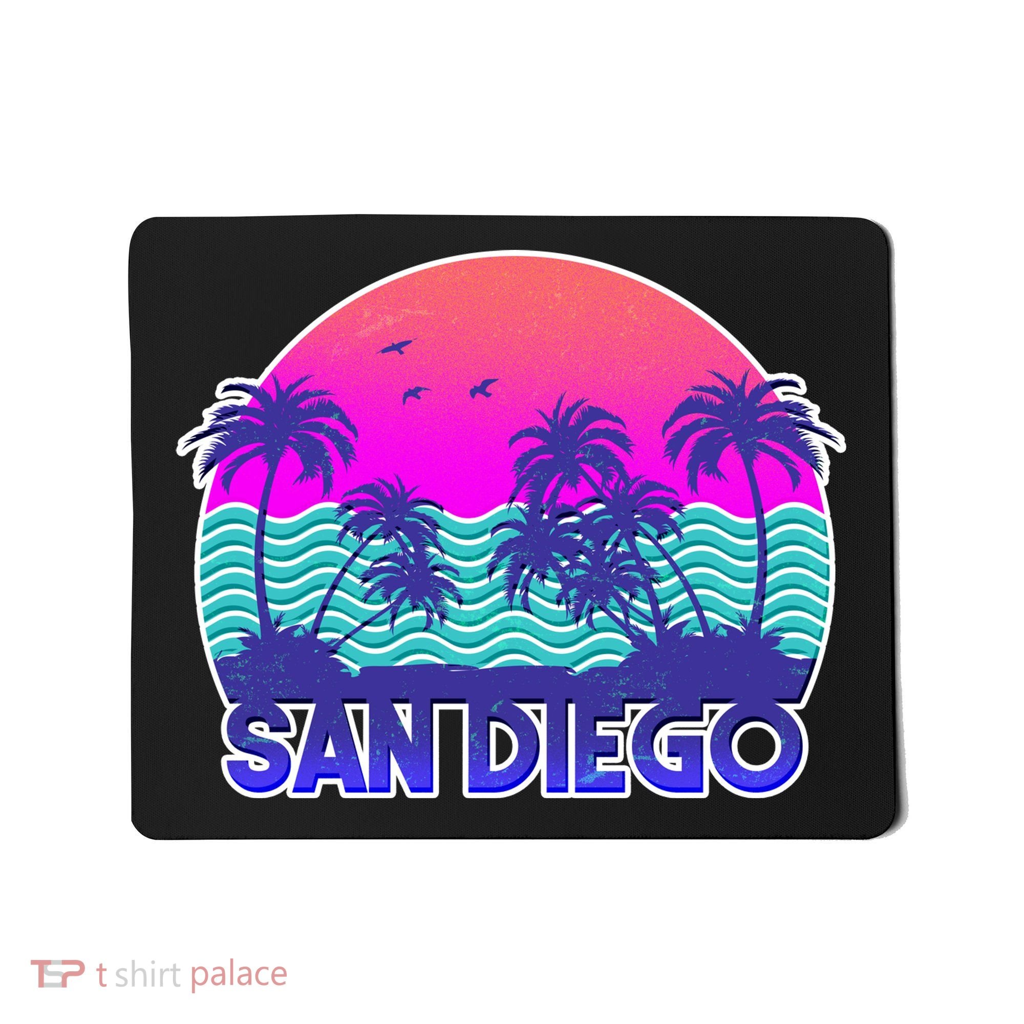 Tropical Retro San Diego Mousepad