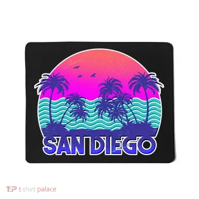 Tropical Retro San Diego Mousepad