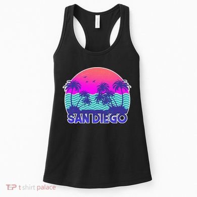 Tropical Retro San Diego Women's Tank Top