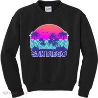 Tropical Retro San Diego Kids Sweatshirt thumb 0