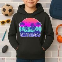Tropical Retro San Diego Kids Hoodie thumb 2