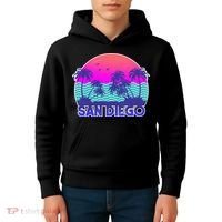 Tropical Retro San Diego Kids Hoodie thumb 4