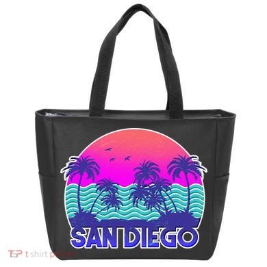 Tropical Retro San Diego Tote Bag